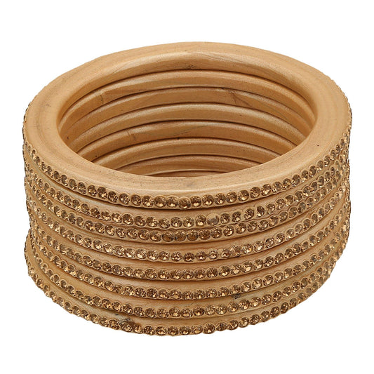 sukriti rajasthani ethnic cream lac bangles for women- set of 8