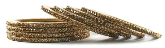 sukriti rajasthani ethnic gold lac bangles for women- set of 8