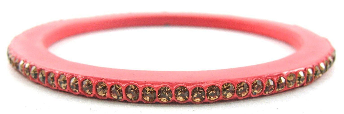 sukriti rajasthani ethnic pink lac bangles for women - set of 8