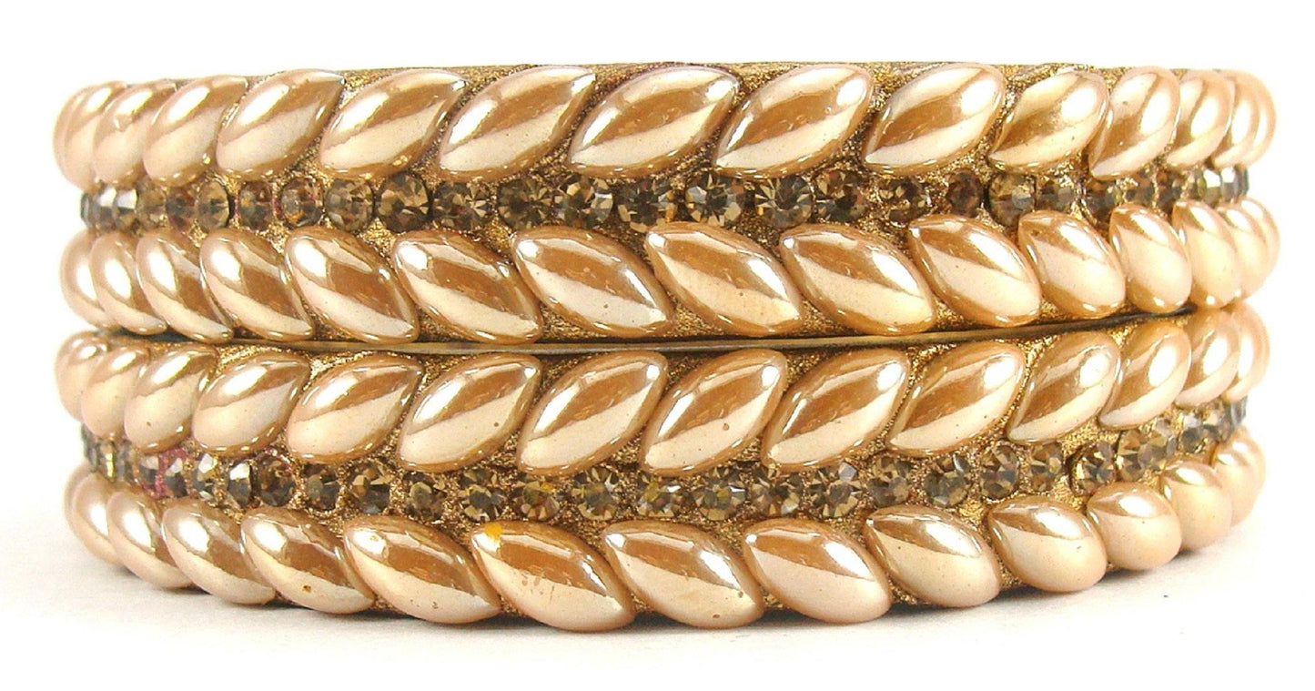 sukriti rajasthani golden lac bangles for women - set of 2