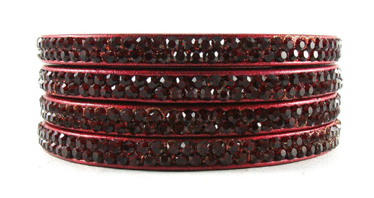sukriti rajasthani maroon lac bangles for women - set of 4
