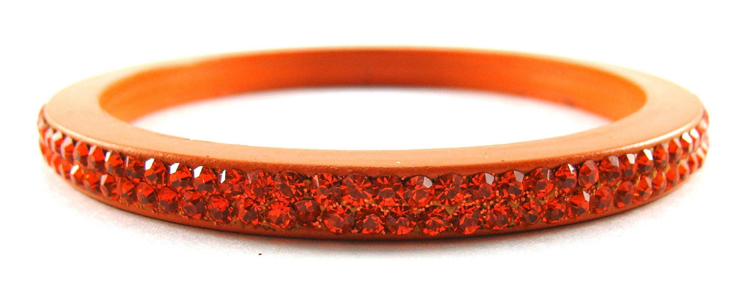 sukriti rajasthani orange lac bangles for women - set of 4