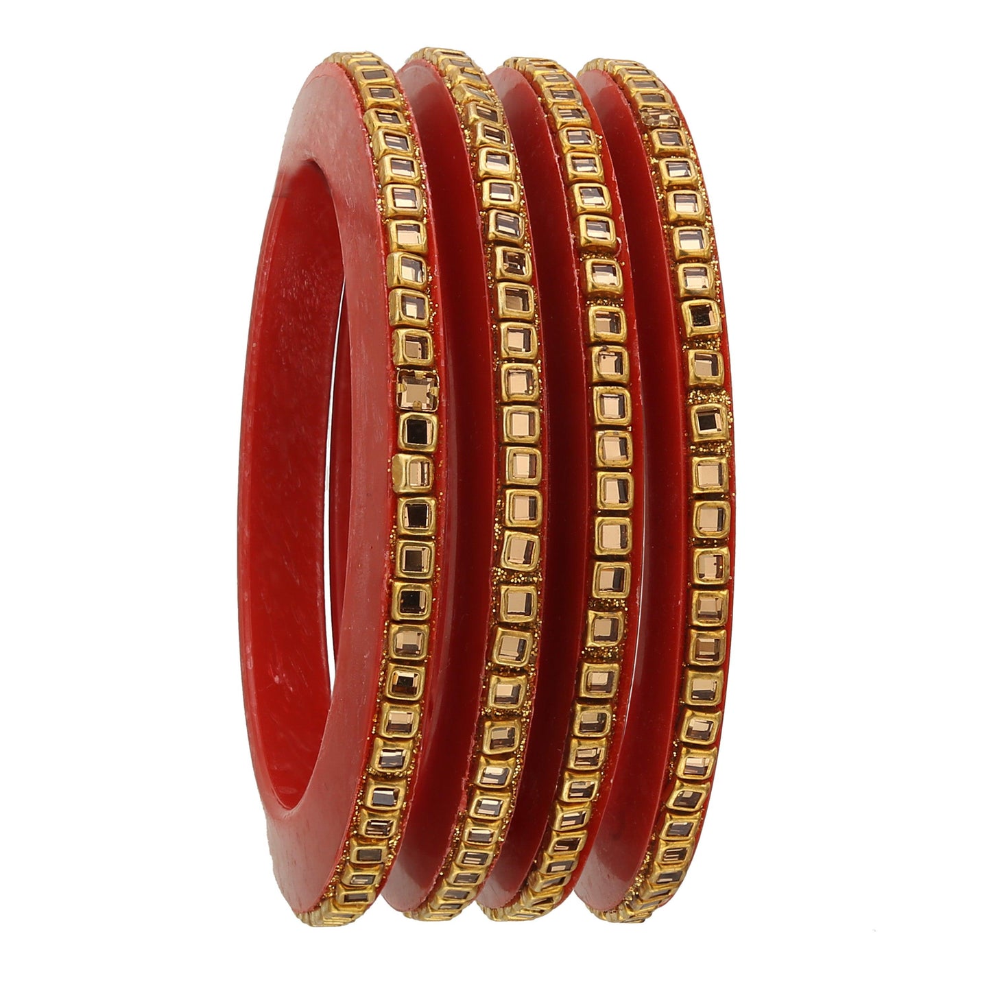 sukriti rajasthani rajputi handmade raja rani kundan seep chuda wedding bangles jewelry for women – set of 18