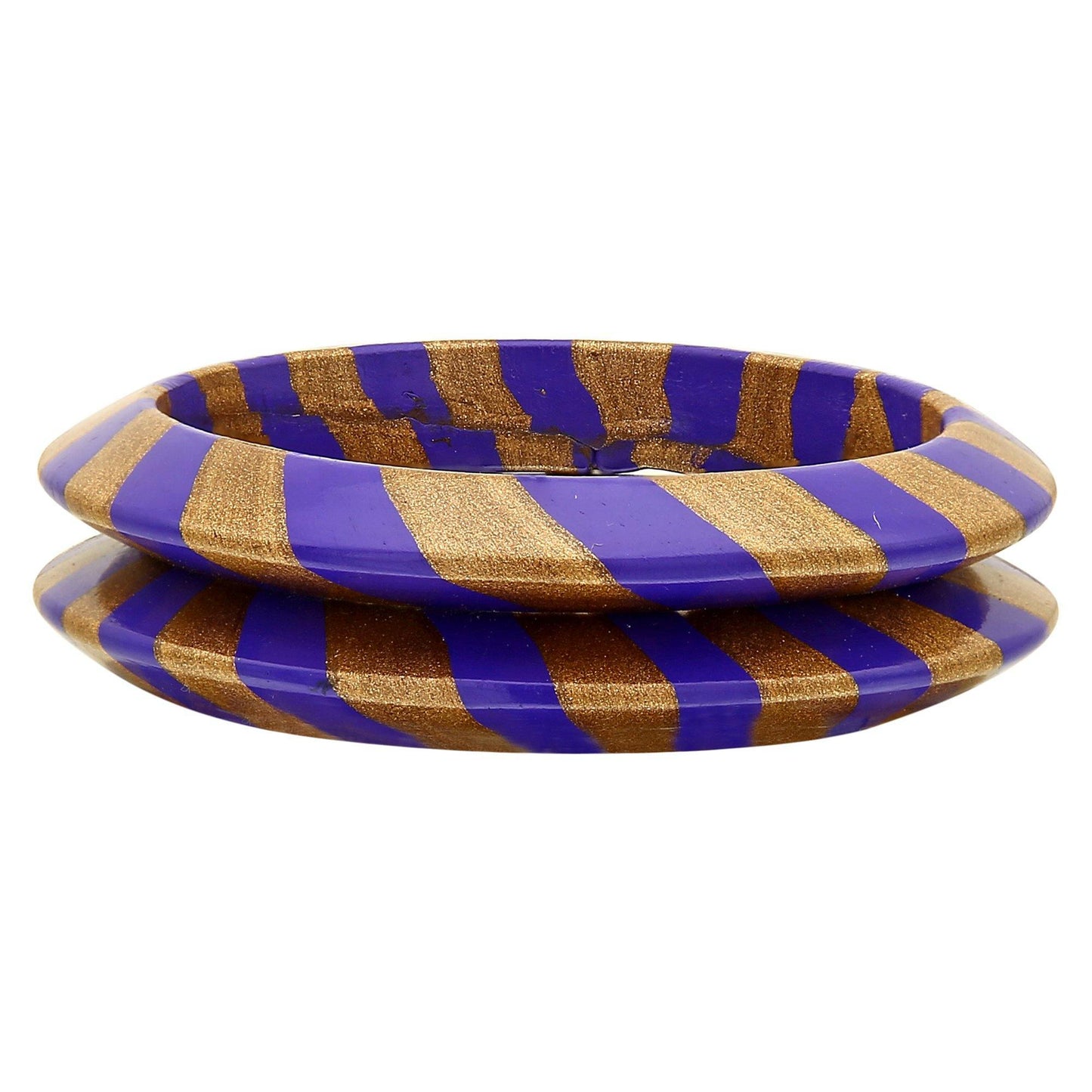 sukriti rajasthani stylish lac blue bangles jewelry for girls & women - set of 2