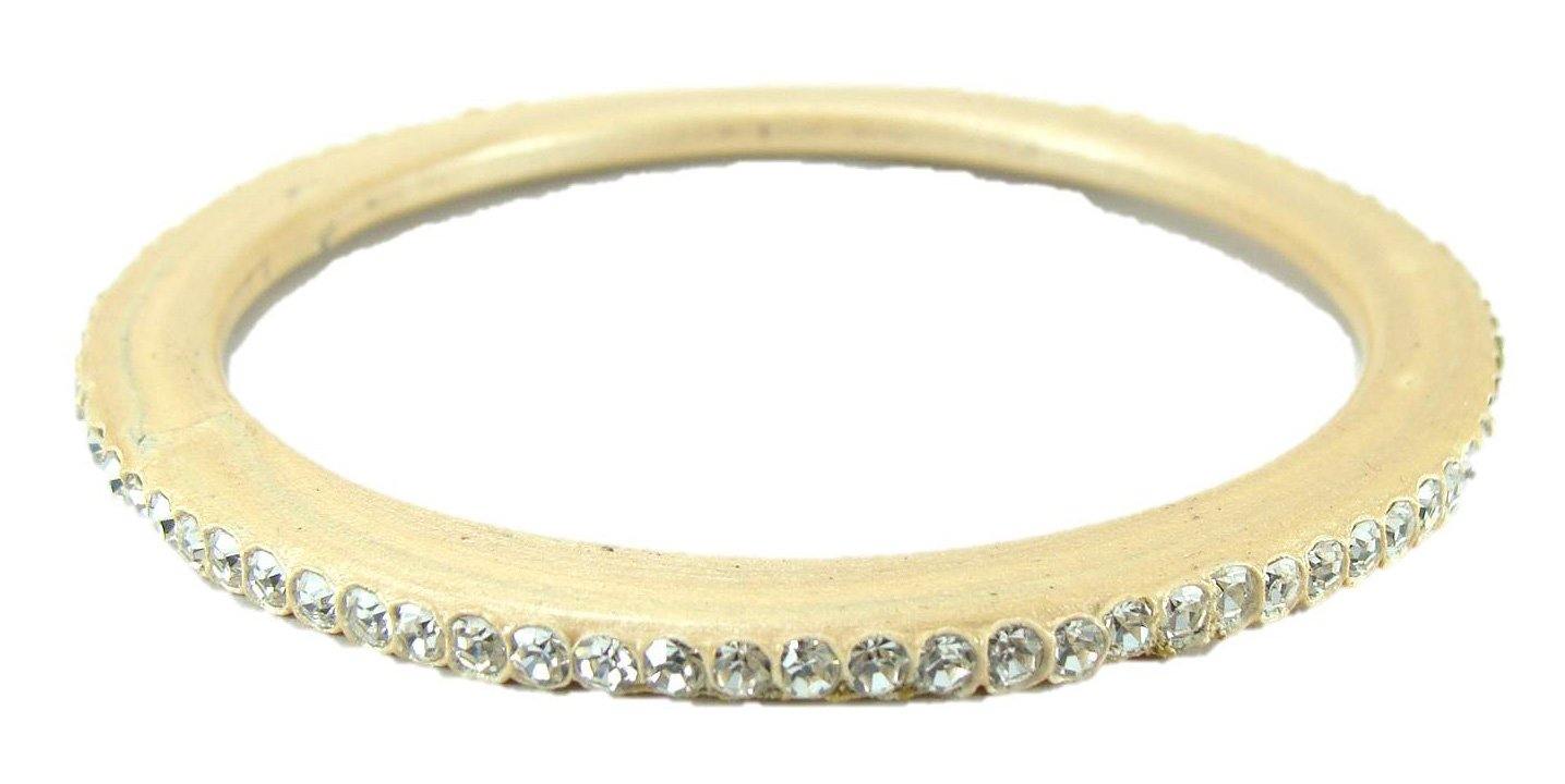 sukriti rajasthani traditional beige lac bangles for women - set of 8