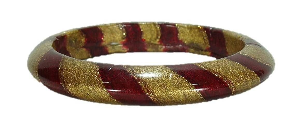 sukriti rajasthani traditional ethnic handmade maroon lac bangles jewelry for women - set of 2