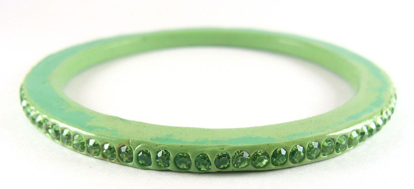 sukriti rajasthani traditional green lac bangles for women - set of 8