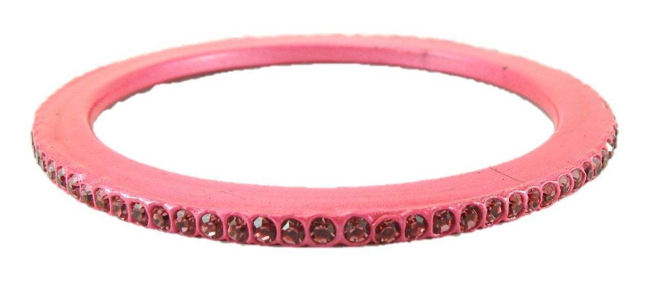 sukriti rajasthani traditional pink lac bangles for women - set of 8