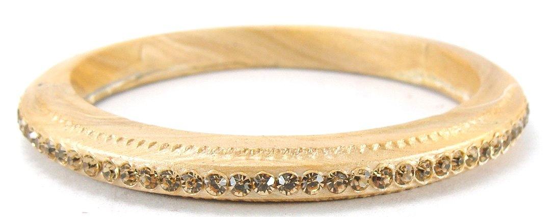 sukriti rajasthani wedding beige lac bangles for women - set of 6