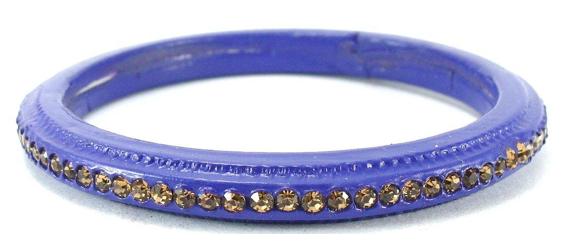 sukriti rajasthani wedding blue lac bangles for women - set of 6