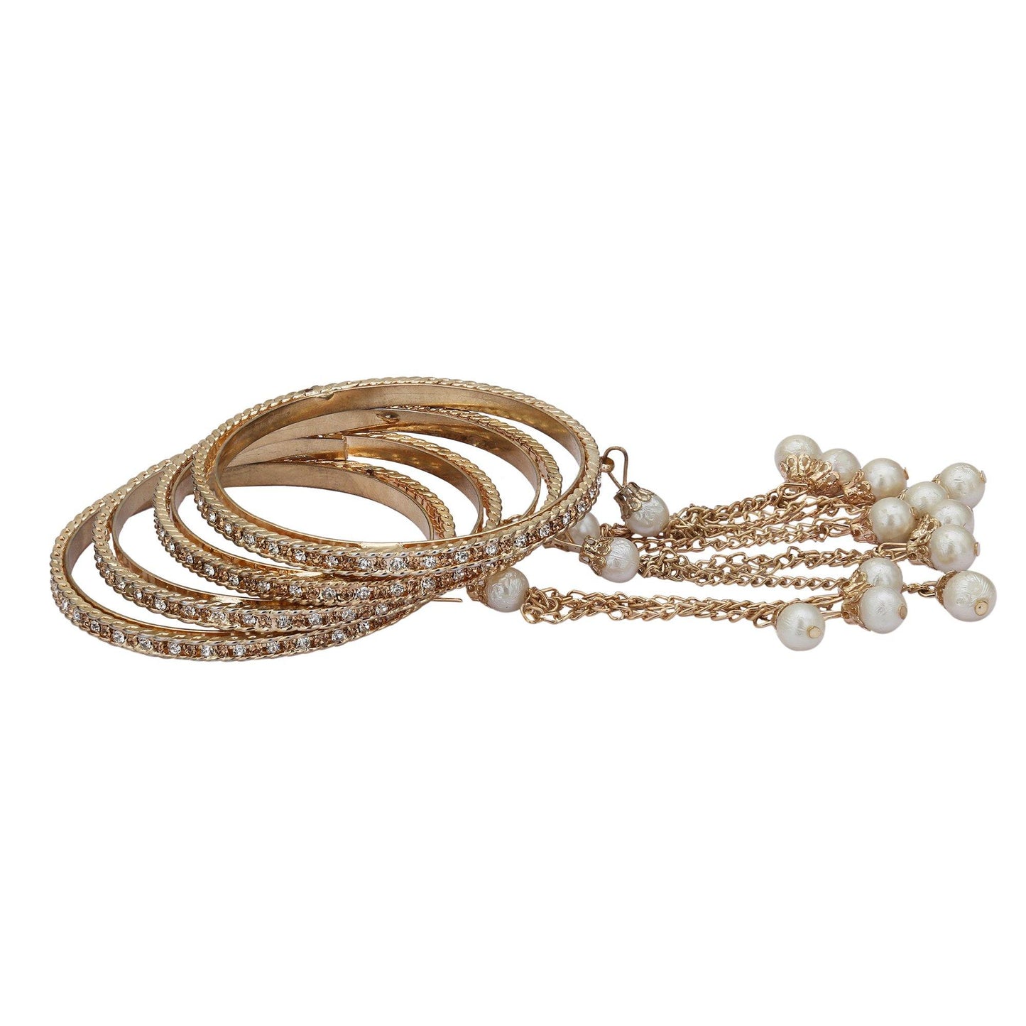 sukriti stylish designer party wear tassel bangles for girls & women – set of 4