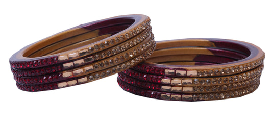 sukriti traditional simple lac bangles for women - set of 8