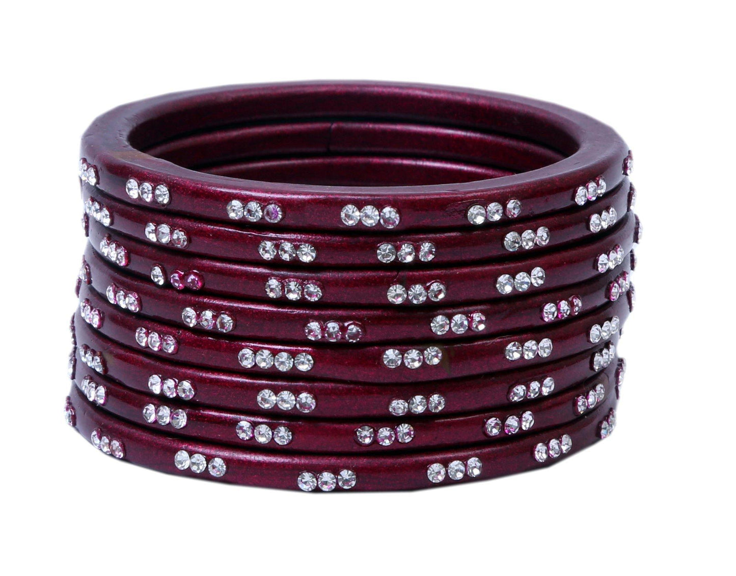 sukriti traditional stylish lac bangles for women - set of 8 (colors available)