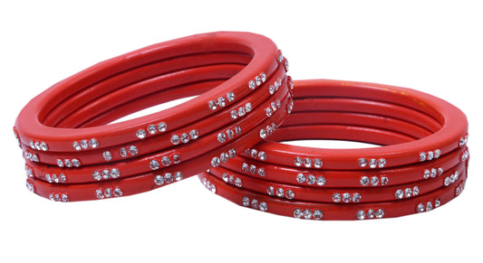 sukriti traditional stylish lac bangles for women - set of 8 (colors available)