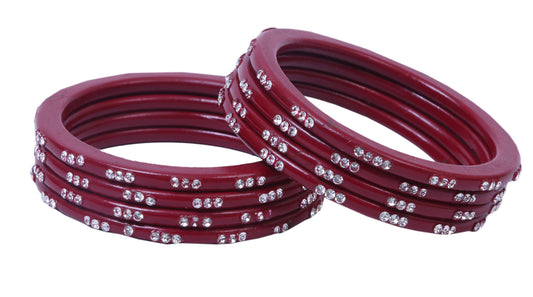 sukriti traditional stylish lac bangles for women - set of 8 (colors available)