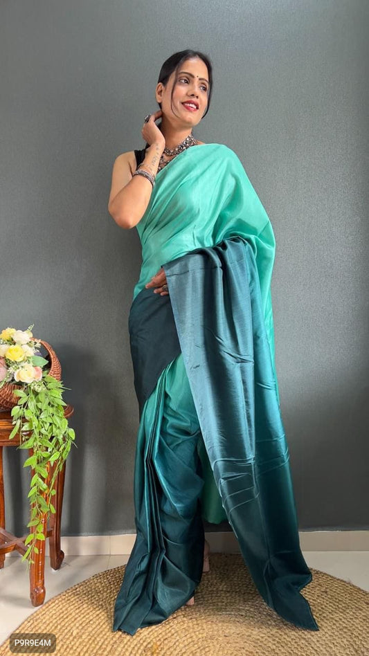1-Minute Ready to Wear Georgette Saree with Bangalori Blouse
