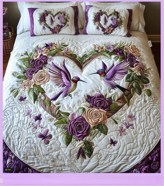 3-Piece Cotton King Size Bedsheet Set with 2 Pillow Covers