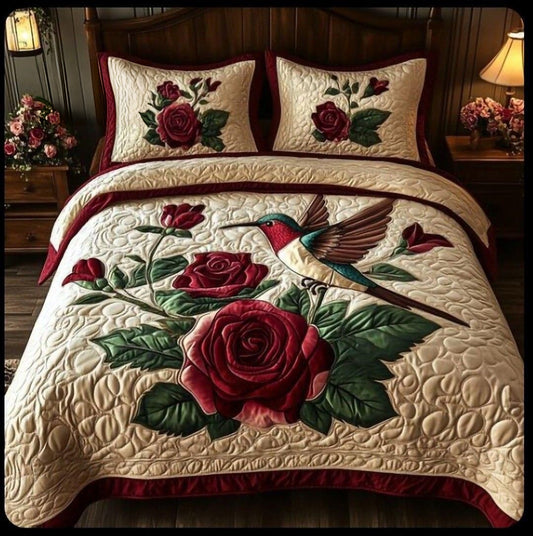 3-Piece Cotton King Size Bedsheet Set with 2 Pillow Covers