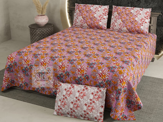 Chartook Jumbo Bedsheet Set - 9 ft by 9 ft (108x108 inches) with 2 Pillow Covers