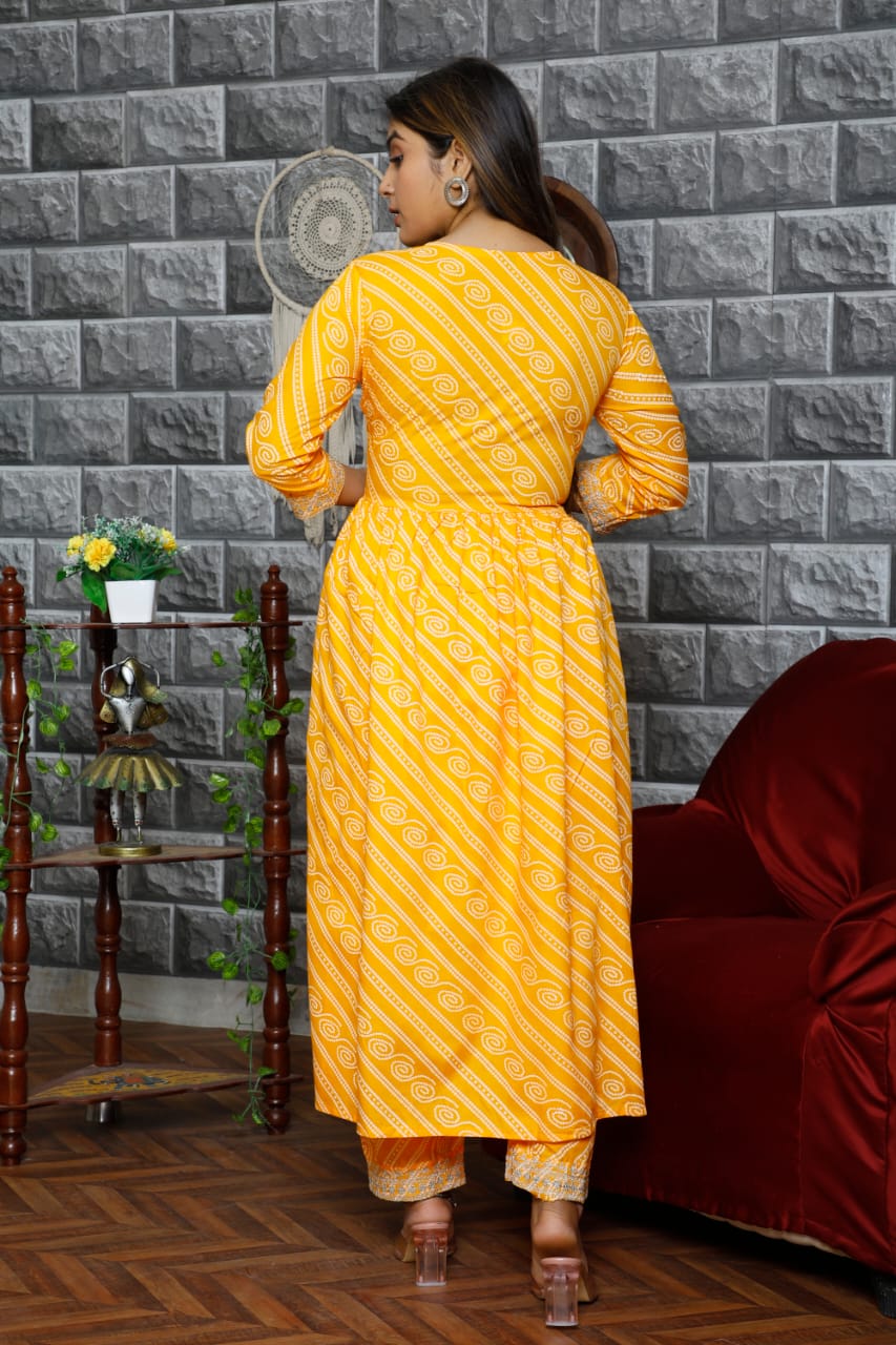 Embroidered Rayon Suit Set