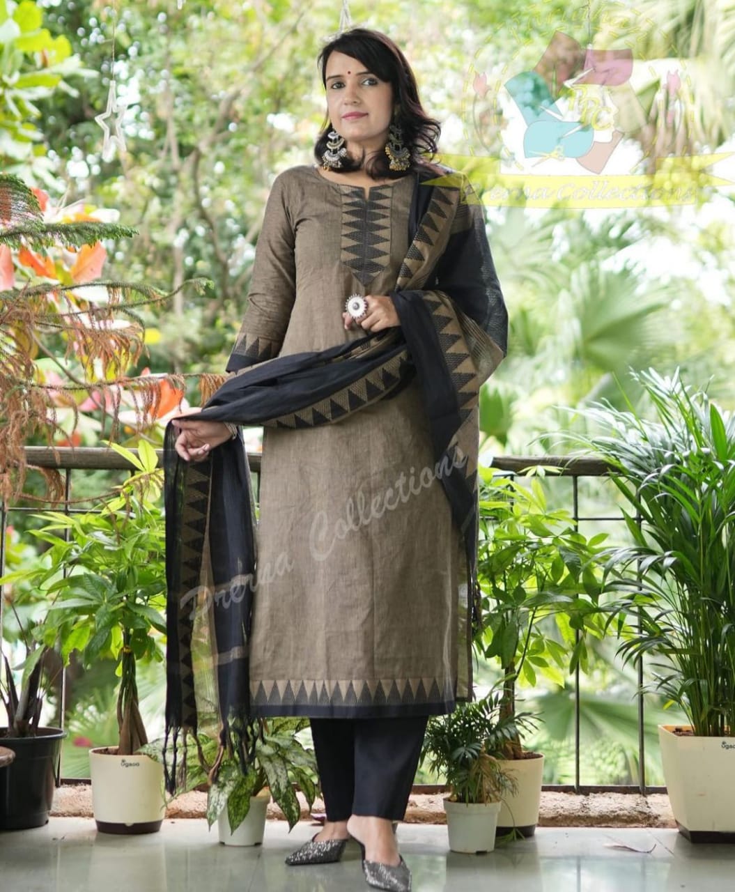 49% OFF on Abhishti Black Mangalgiri Border South Cotton Kurti on Snapdeal  | PaisaWapas.com