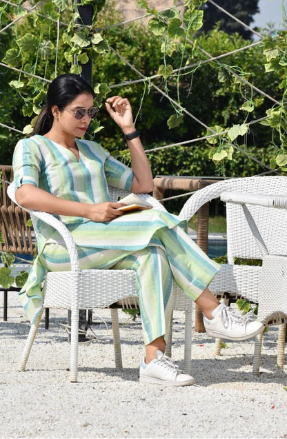 Apple Cut Kurti with Pant in South Cotton