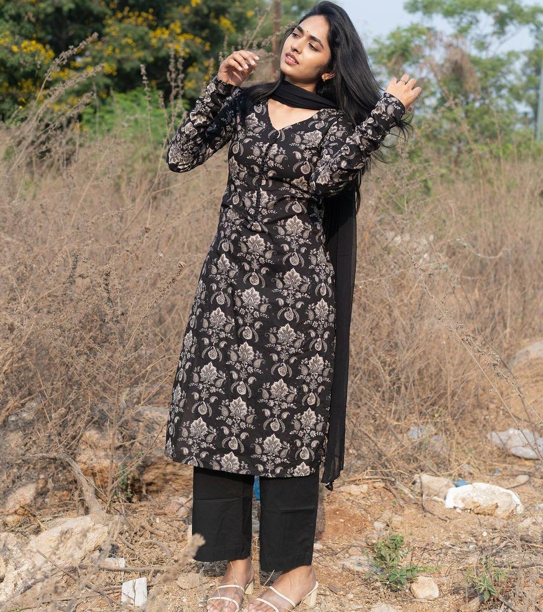 Sanganeri Block Print Cotton Kurta Set with Mal Cotton Dupatta