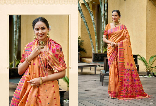 Assam Silk Saree with Assam Silk Blouse