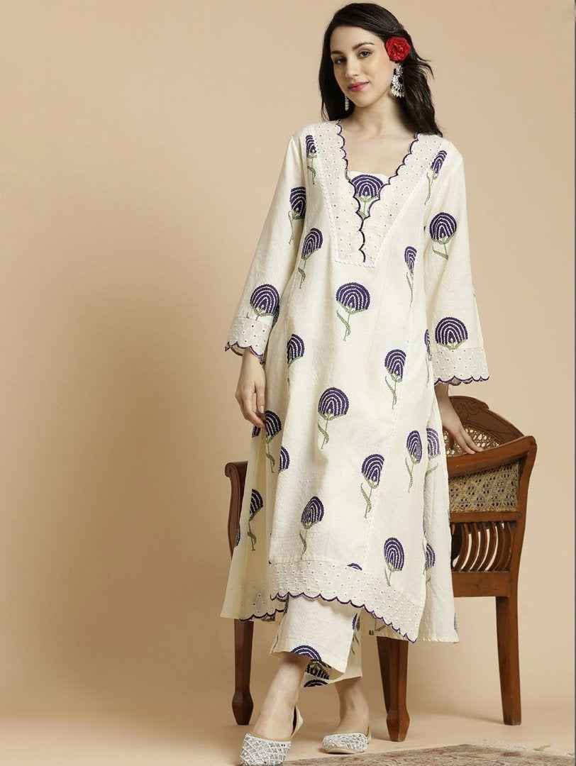 Solid Blue Kurti-Bust 44