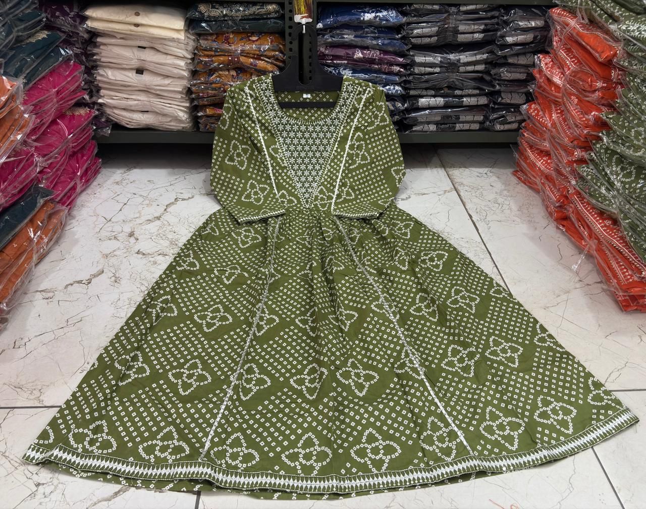 Cotton 3-Piece Set with Embroidery & Printed Dupatta for Women