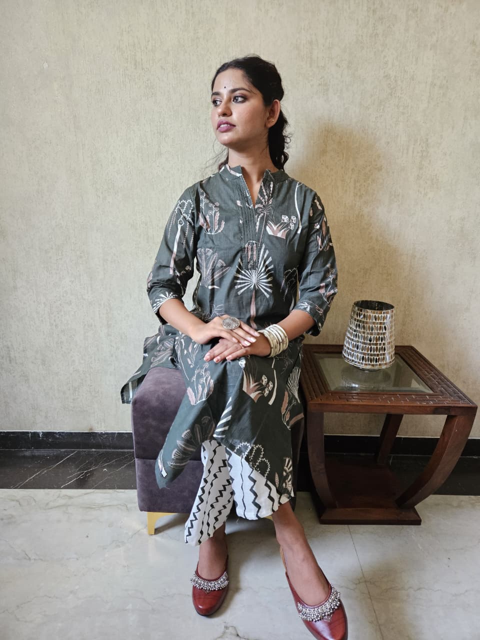 Cotton 60×60 Kurta Palazzo Set for Women
