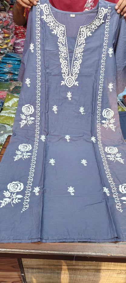 Cotton 60×60 Kurti Pant Dupatta Suit Set