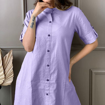 Cotton A-Line Kurti Co-Ord Set with Ankle Length Palazzo & Kantha Work