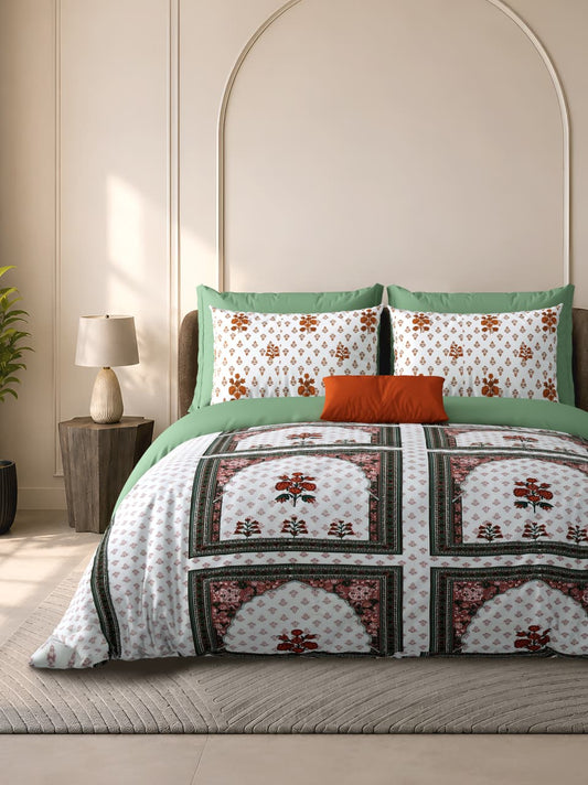 Cotton Bedsheet 100×108 Inches with 2 Pillow Covers