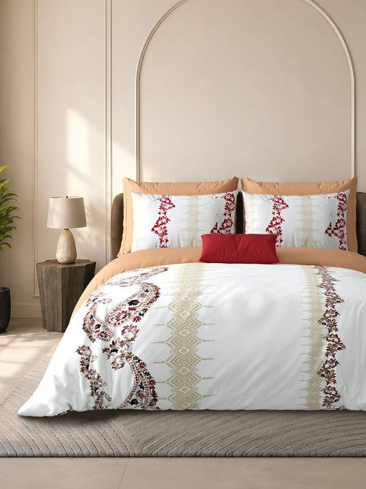 Cotton Bedsheet 100×108 Inches with 2 Pillow Covers