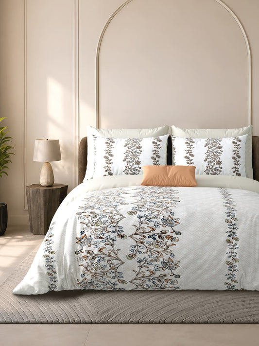 Cotton Bedsheet 100×108 Inches with 2 Pillow Covers