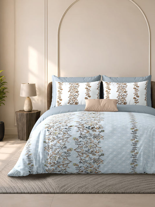 Cotton Bedsheet 100×108 Inches with 2 Pillow Covers