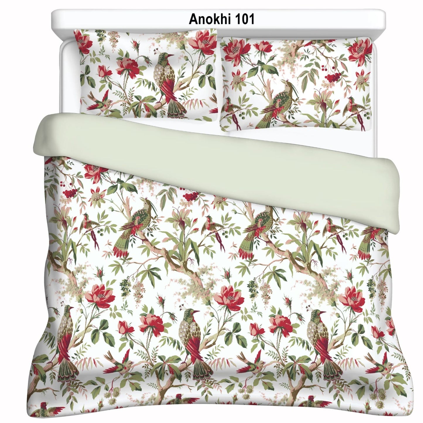 Cotton Bedsheet 100x108 Inches with 2 Pillow Covers