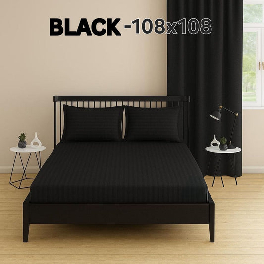 Cotton Double Bedsheet 108x108 with 2 Pillow Covers