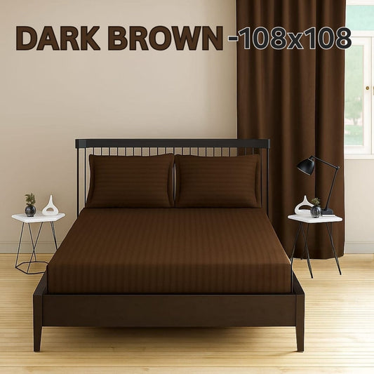 Cotton Double Bedsheet 108x108 with 2 Pillow Covers