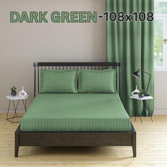 Cotton Double Bedsheet 108x108 with 2 Pillow Covers