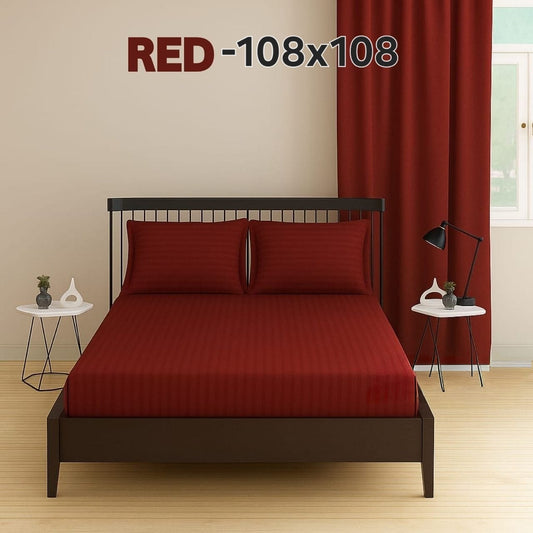 Cotton Double Bedsheet 108x108 with 2 Pillow Covers