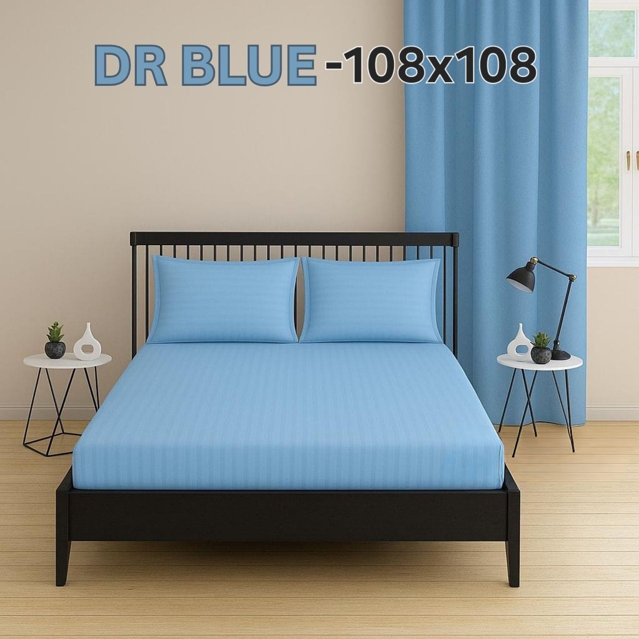 Cotton Double Bedsheet 108x108 with 2 Pillow Covers