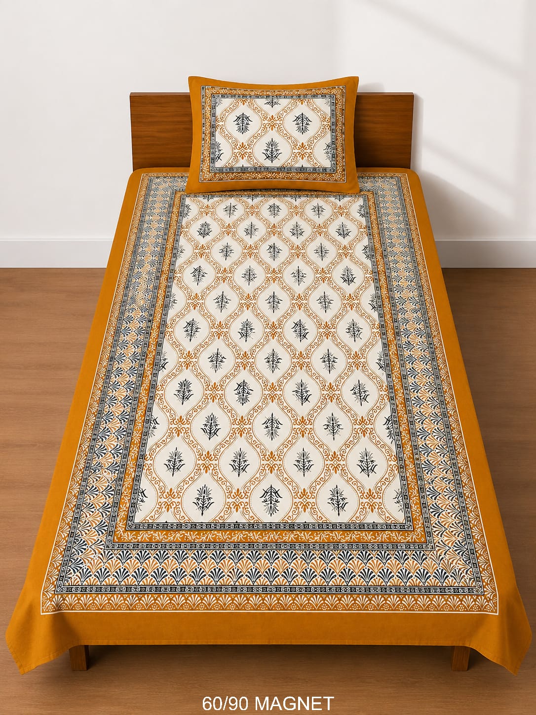 Cotton-Feel Viscose Blend Single Bedsheet with Pillow Cover