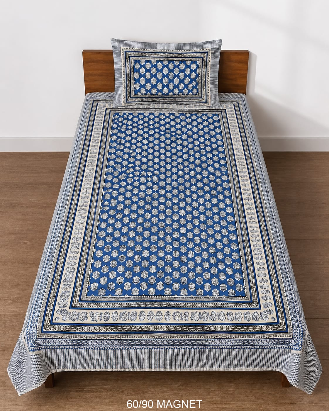 Cotton-Feel Viscose Blend Single Bedsheet with Pillow Cover