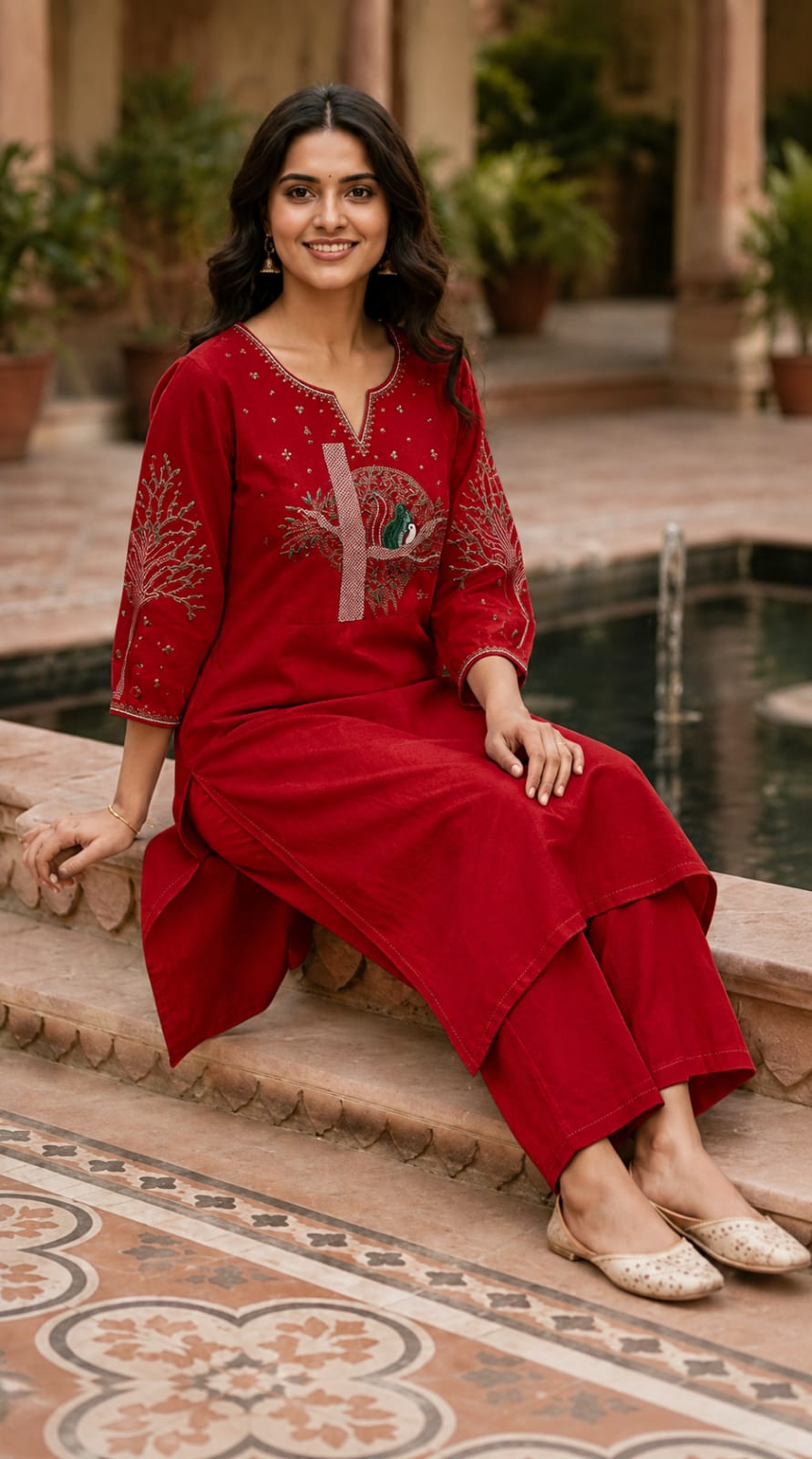 Cotton Flex Kurti Pant Set for Women