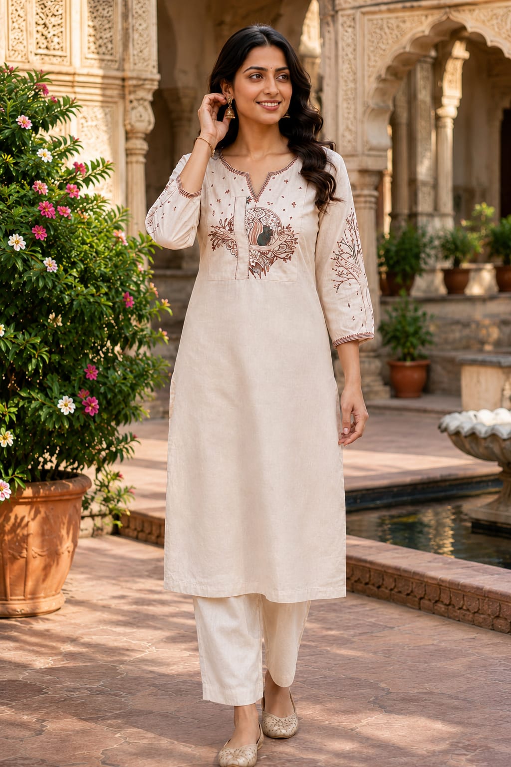 Cotton Flex Kurti Pant Set for Women