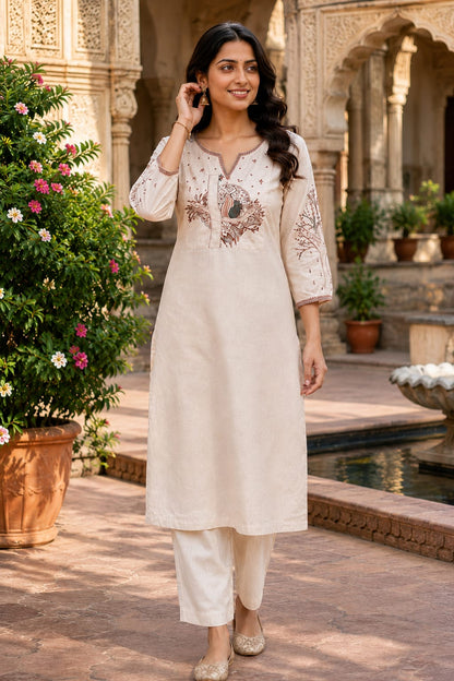 Cotton Flex Kurti Pant Set for Women