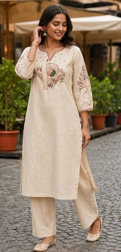 Cotton Flex Kurti Pant Set for Women