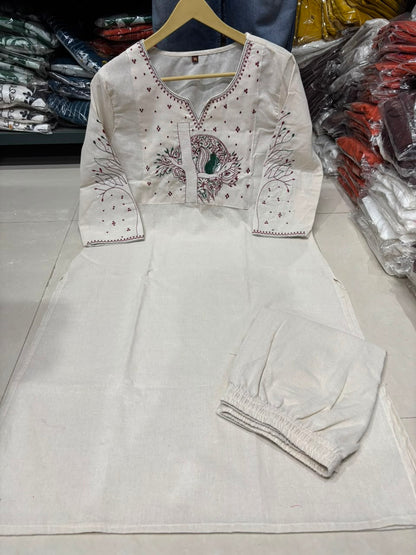 Cotton Flex Kurti Pant Set for Women